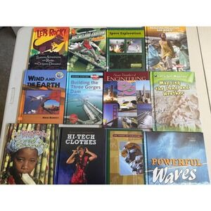 Kids Science Engineering Book Lot 11 Hardcover STEM Education Space Nature